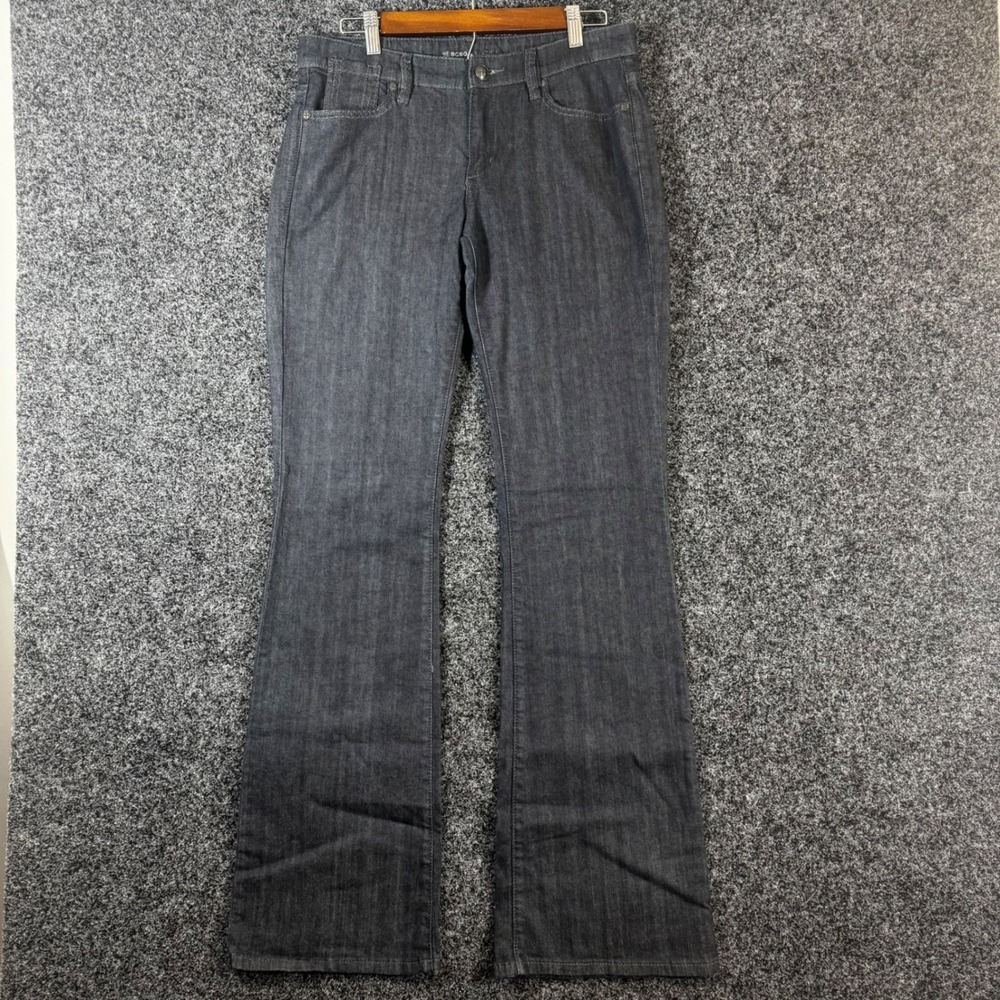 BCBGMAXAZRIA Womens Flare Leg Jeans Dark Wash Thunder LOV2AG95 Size 30